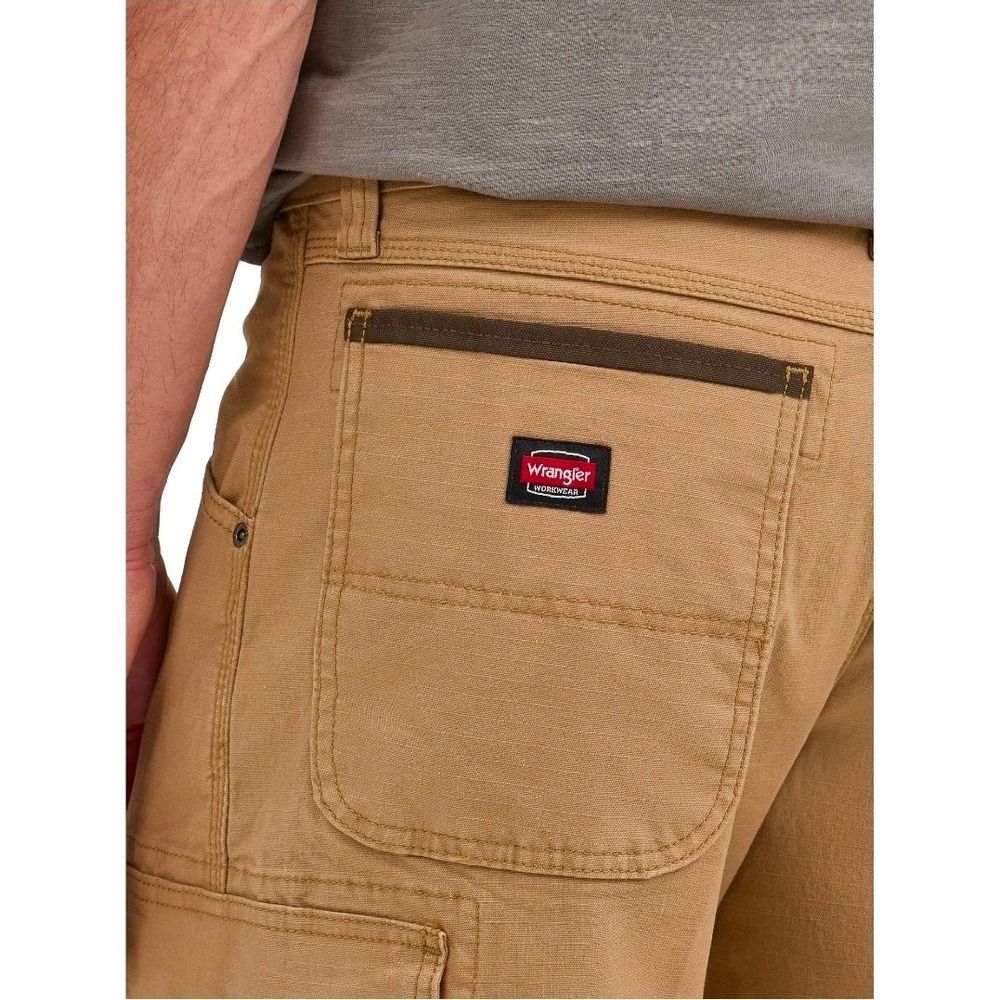 Wrangler Cargo Work Shorts Ripstop Size 32 Utility Pockets Reinforced Carpenter - Picture 7 of 10